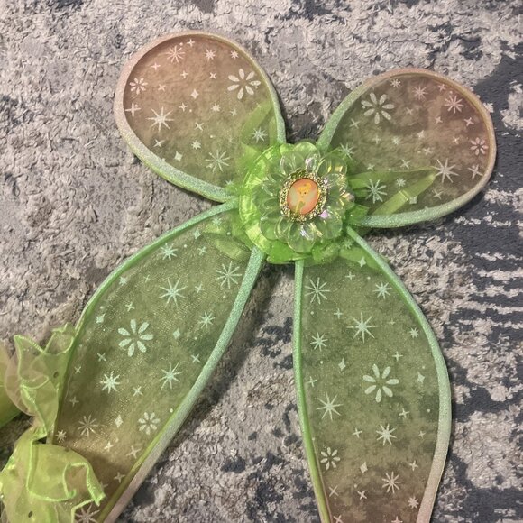 Disney Store Tinkerbell Green Feather Costume Dress Girl's 9/10 - Picture 4 of 15